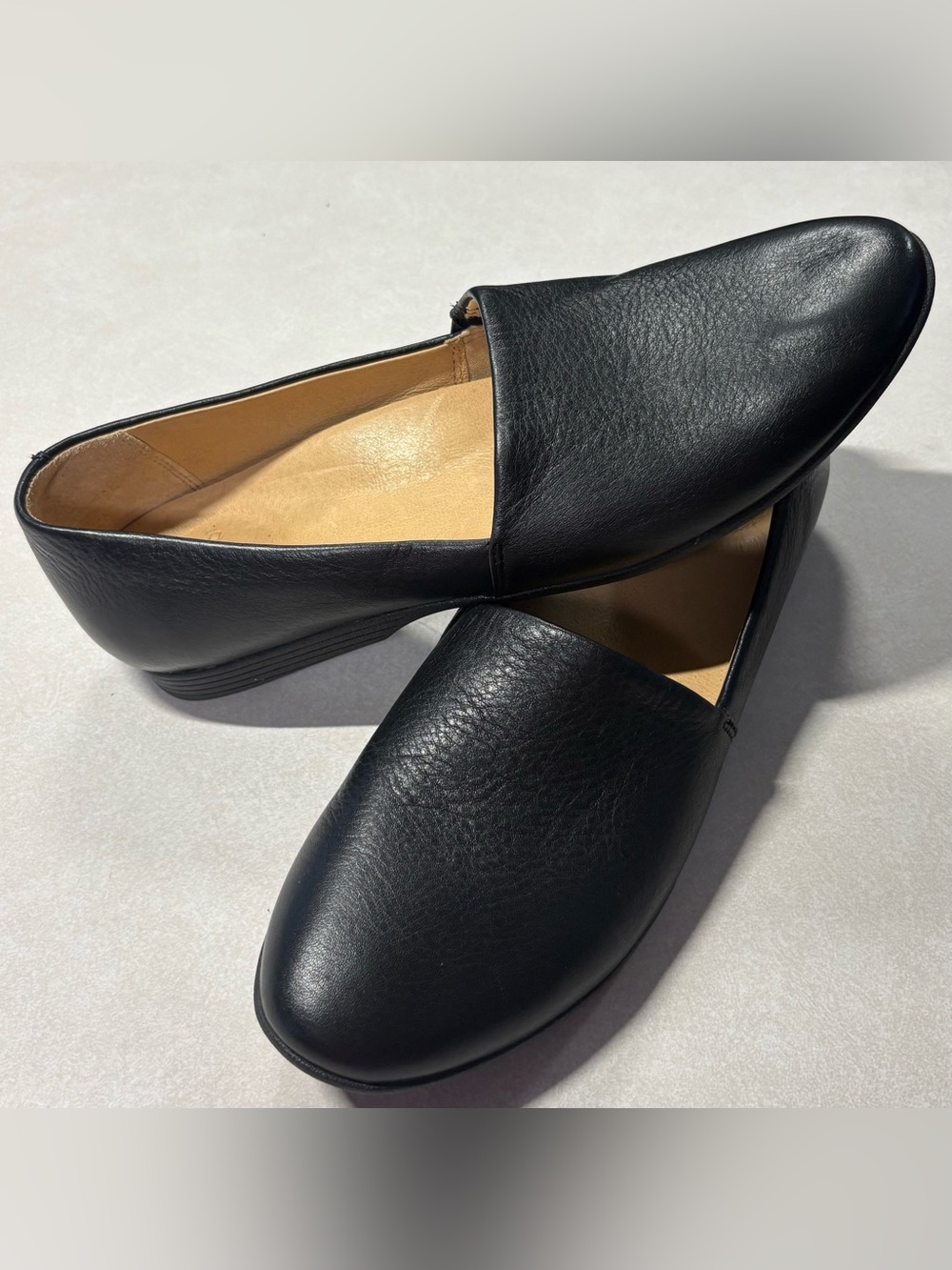Dansko Black Napa Leather Larisa Slip-On Loafers for Women